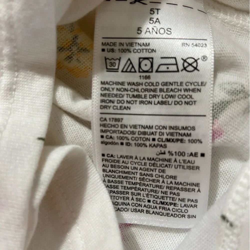 4/$15 ❤️ NWT Old Navy White Floral Tank Top Size 5T